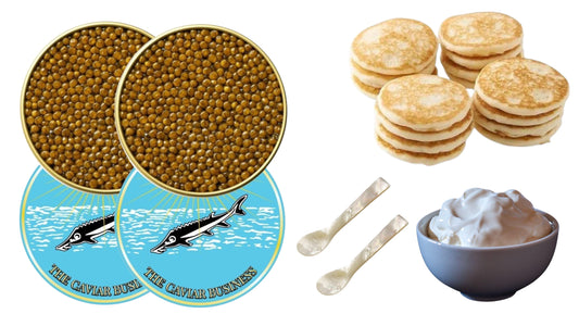 2X 125G PERSIAN ROYAL OSCIETRA CAVIAR SET - The Caviar Business Dubai