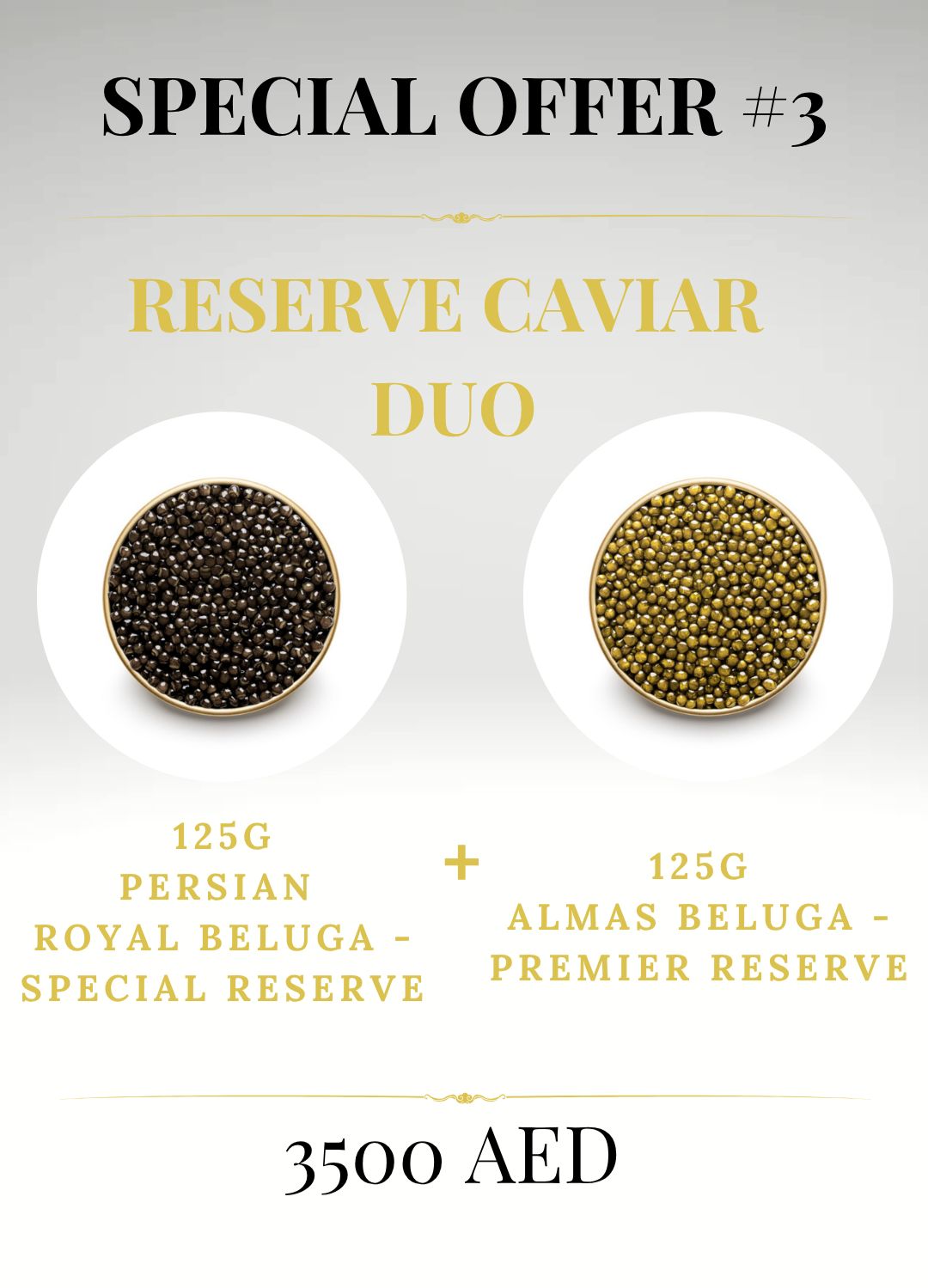 Special Offer #3 - The Caviar Business Dubai