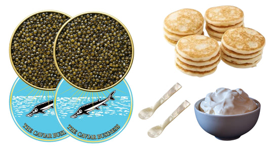 2X 125G RUSSIAN OSCIETRA CAVIAR SET - The Caviar Business Dubai