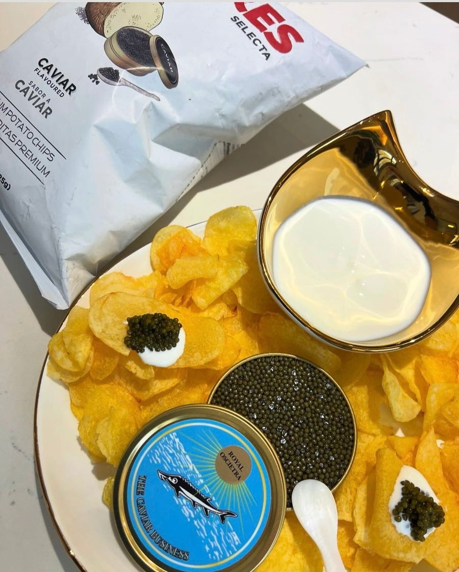 CAVIAR Potato Chips with 125g Caviar - The Caviar Business Dubai